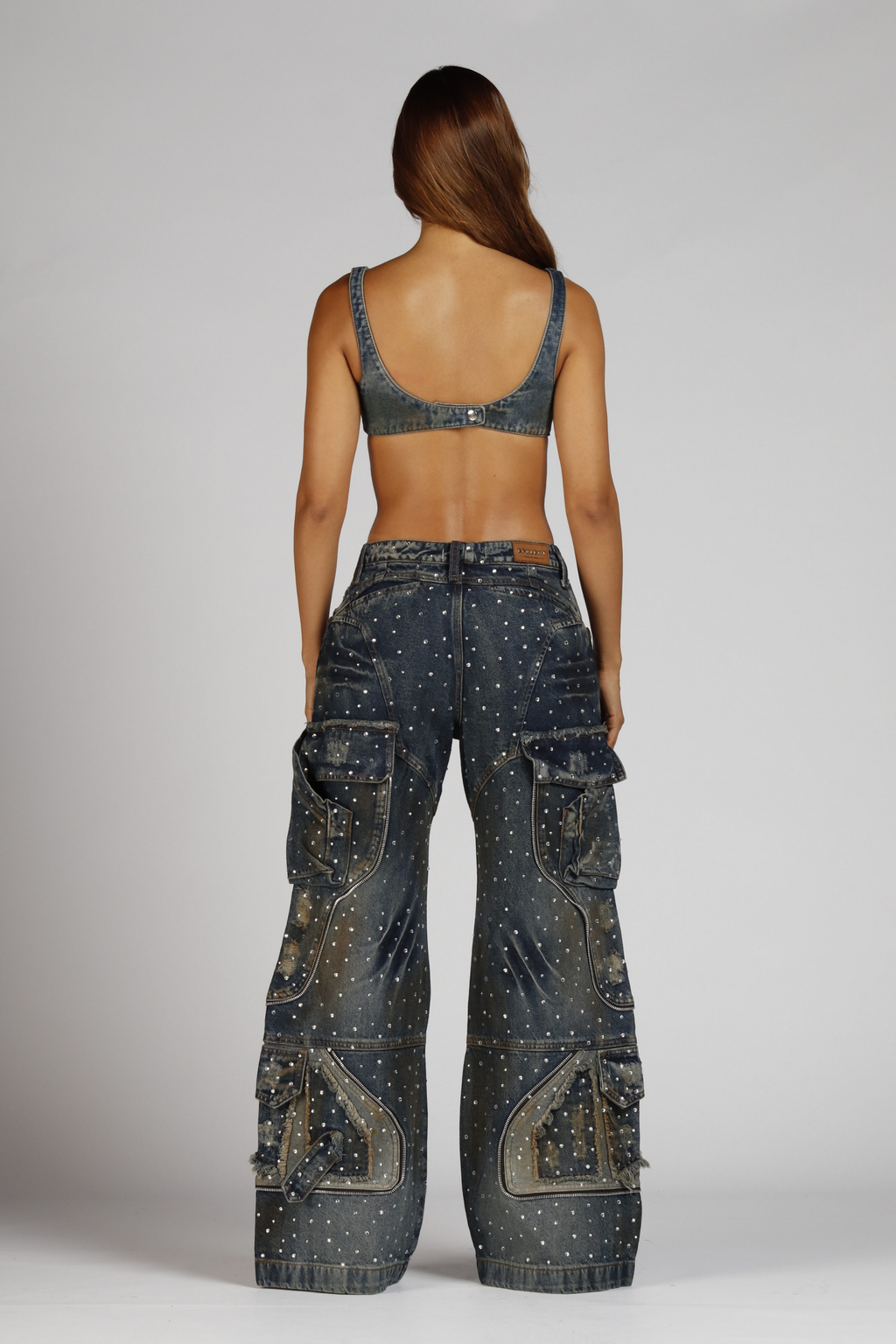 SET SIGNATURE WOMAN AZUL CON PEDRERIA