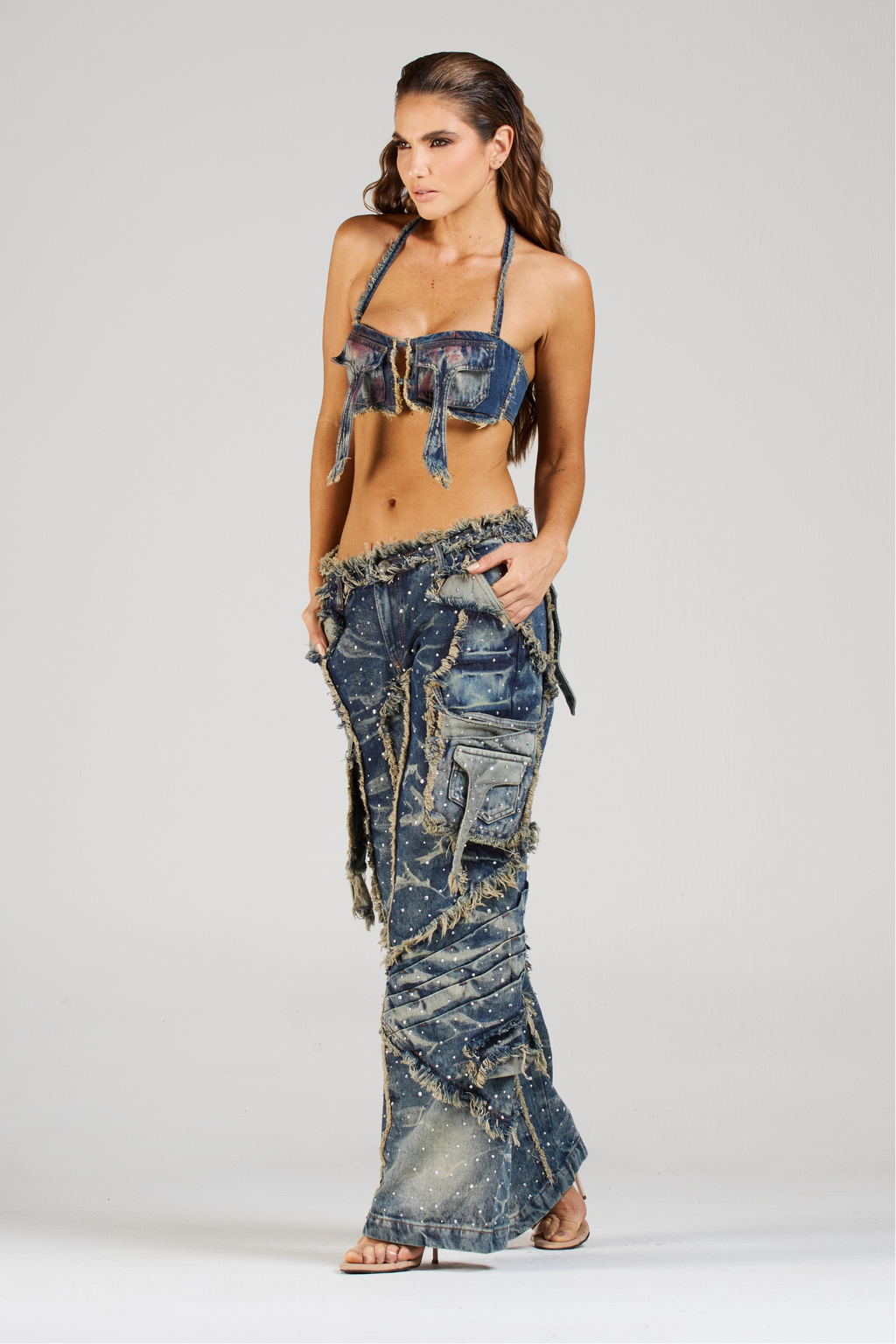 SET APPALUSEÉ BLUE CON PEDRERÍA (PREVENTA)