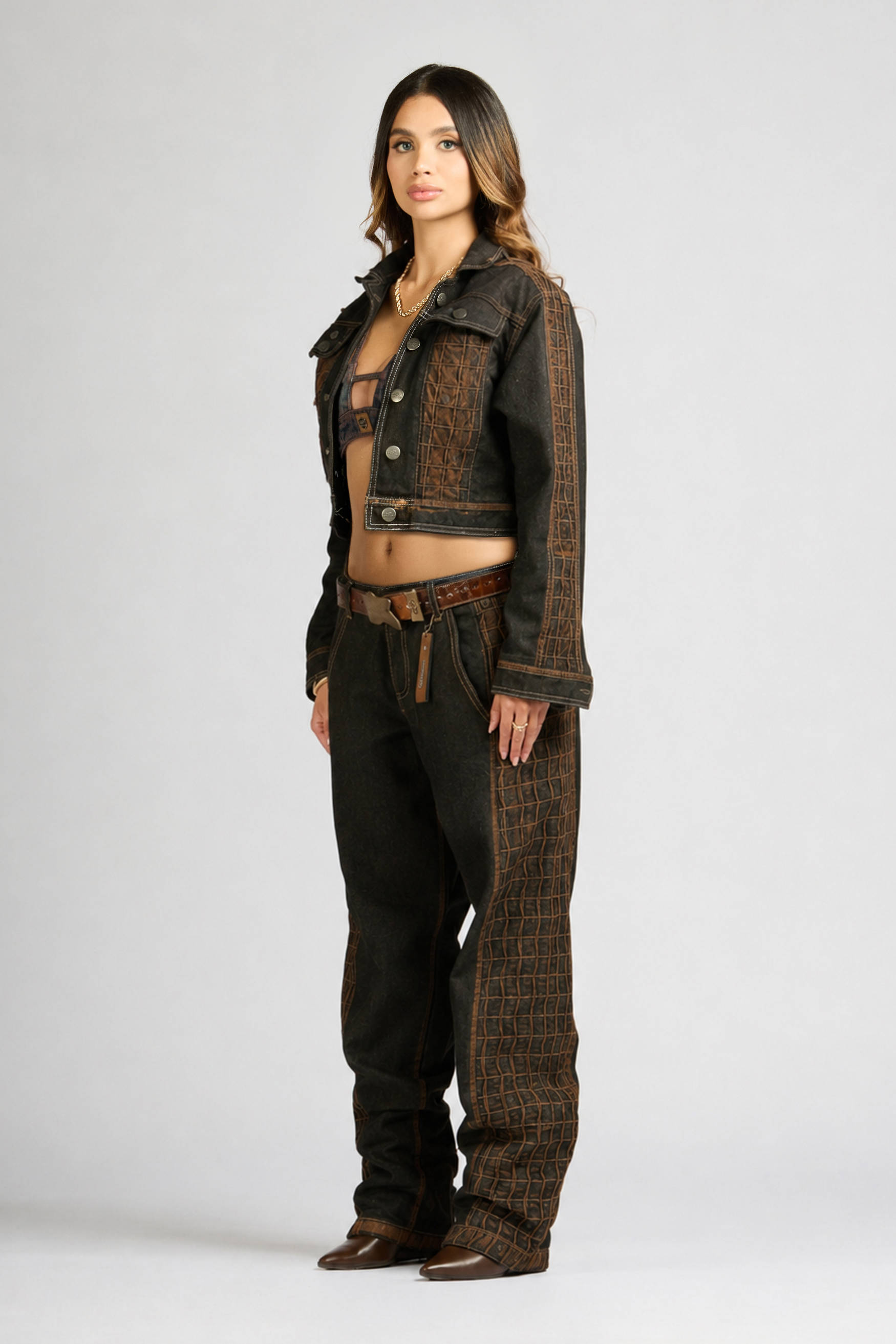 SET CHAQUETA Y JEAN URUS BLACK