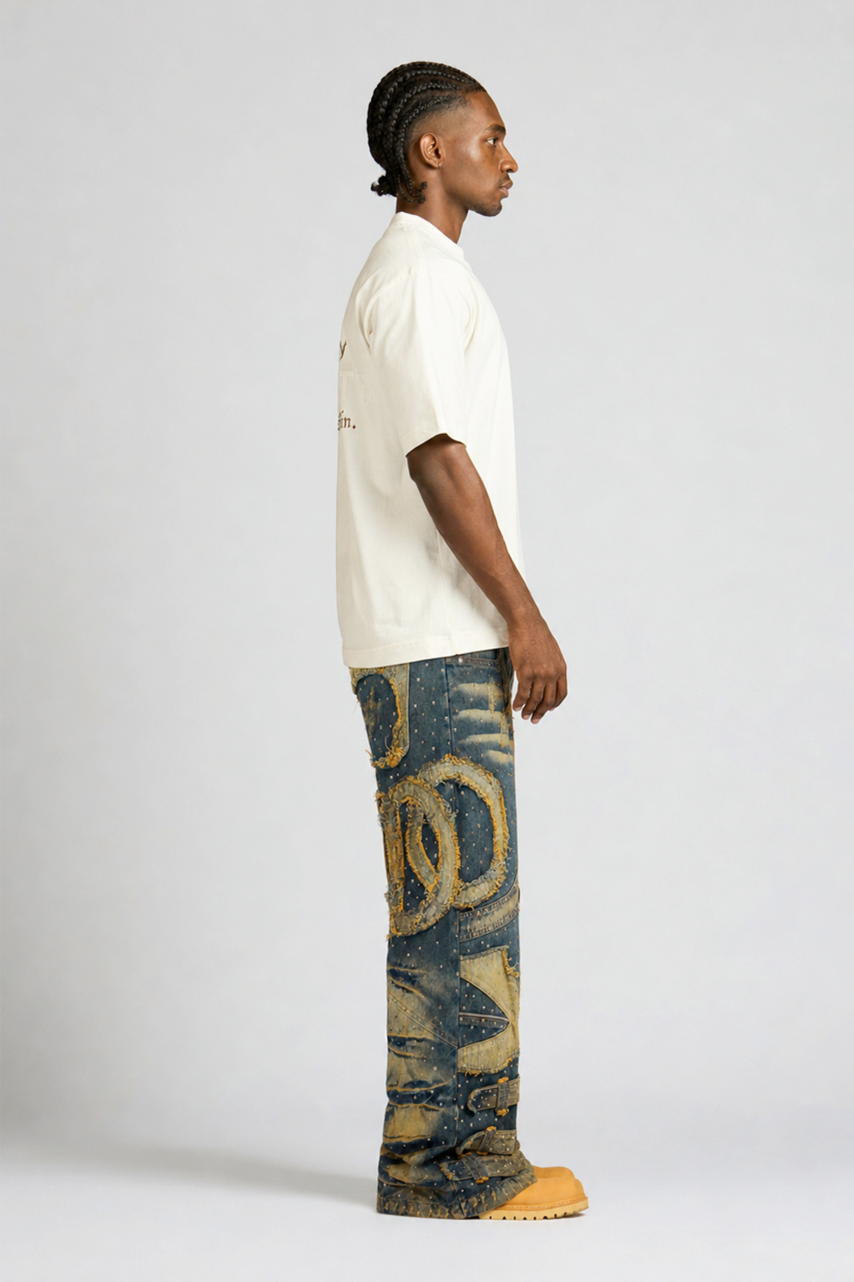 SET CAMISA Y JEAN EMBLEM CON PEDRERÍA MEN