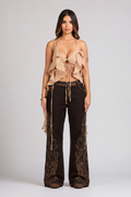 SET BLUSA Y JEAN POBLADO LUXE CON PEDRERÍA