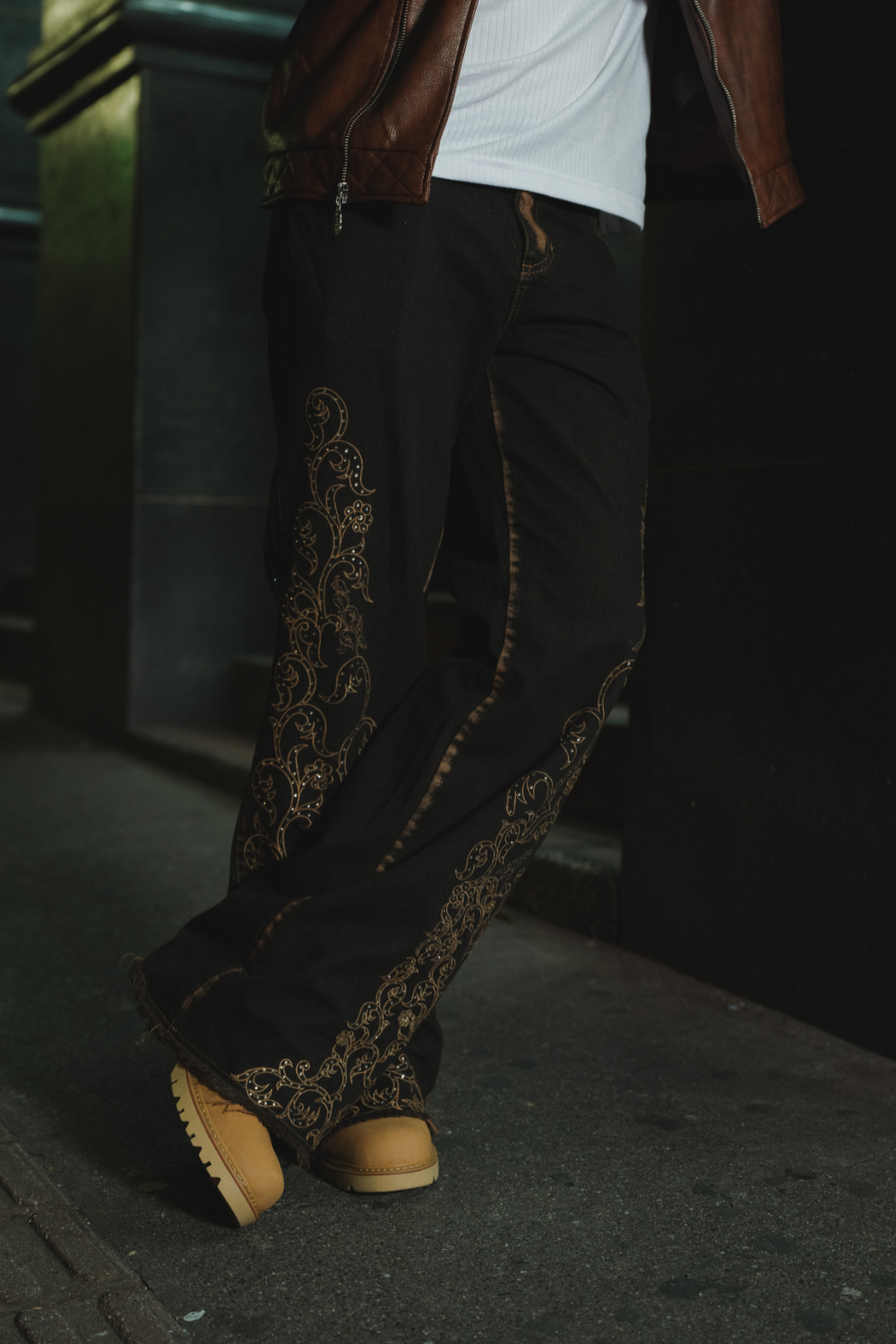 JEAN POBLADO LUXE MEN CON PEDRERÍA