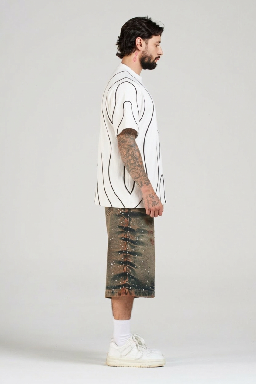 SET CAMISETA Y BERMUDA ODYSSEY CON PEDRERÍA