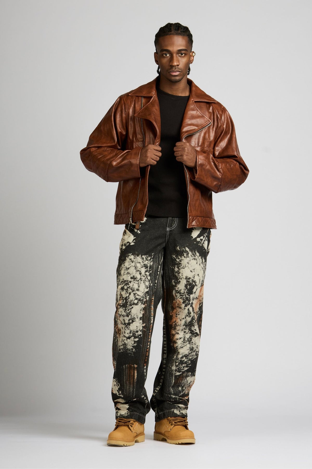 SET CHAQUETA Y JEAN PEDREGAL BKR NEGRO