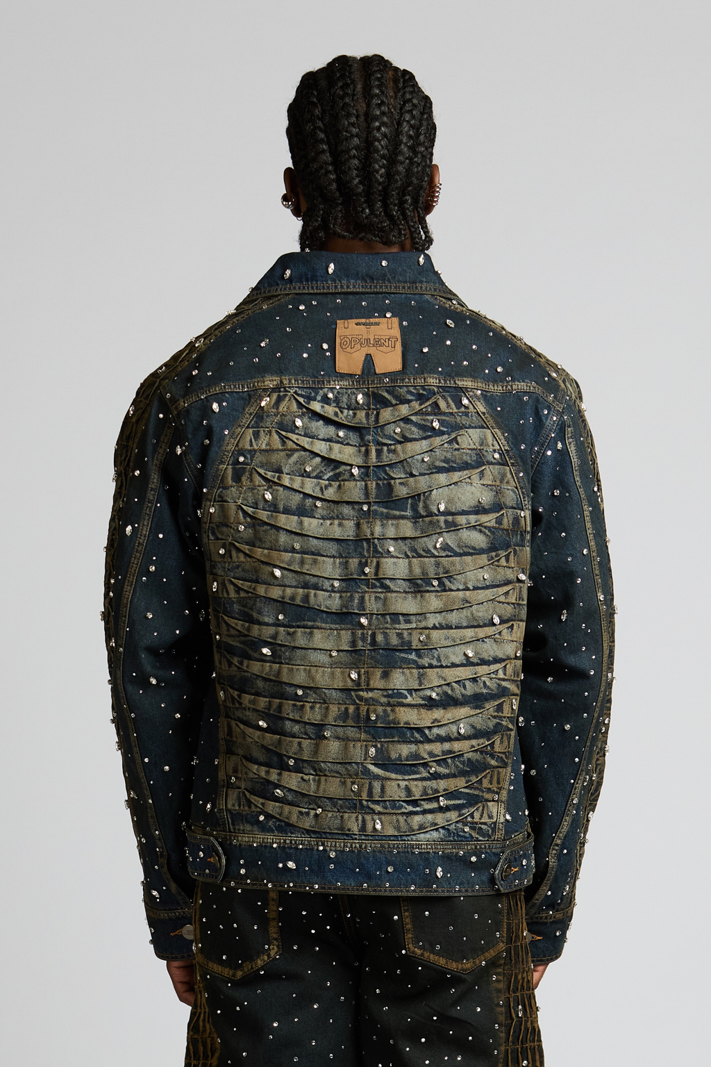 CHAQUETA URUS BLUE CON PEDRERÍA