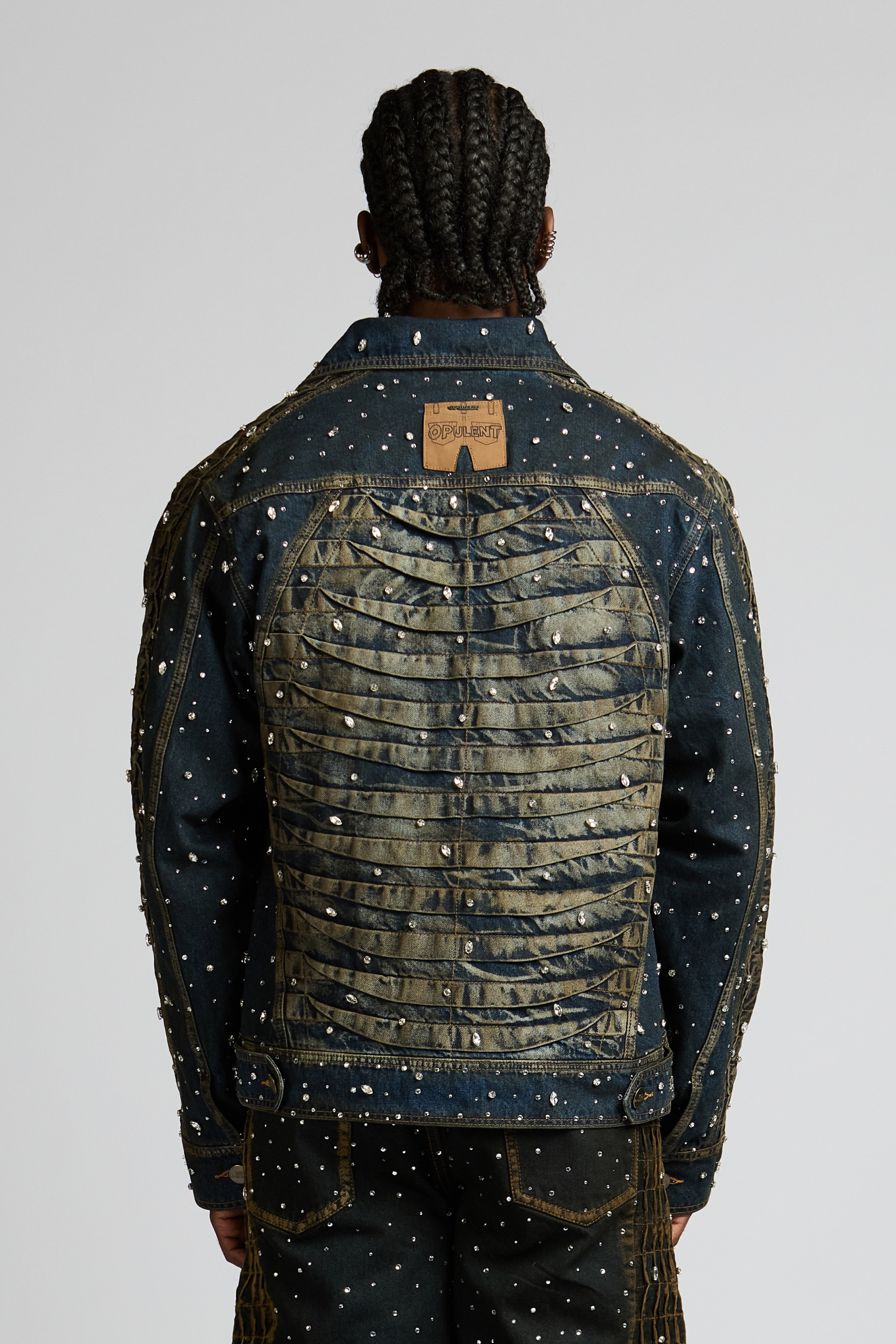 CHAQUETA URUS BLUE CON PEDRERÍA