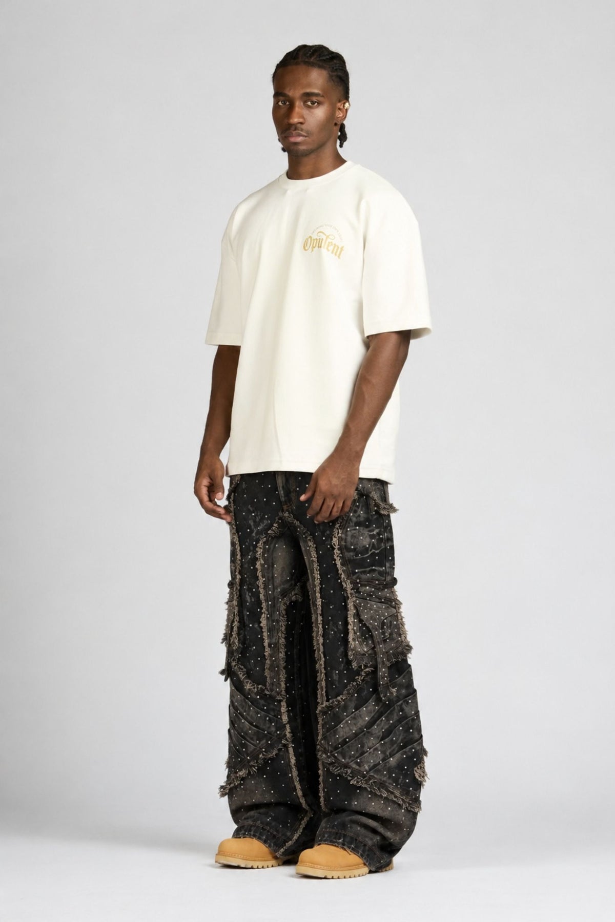 SET CAMISETA Y JEAN APPALUSSÉ CON PEDRERÍA MEN