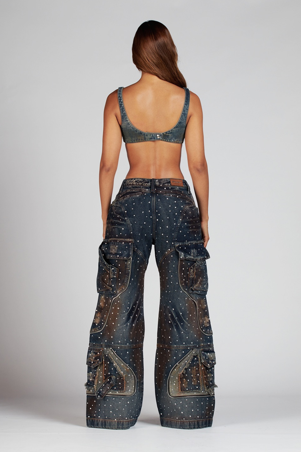 SET SIGNATURE WOMAN AZUL CON PEDRERIA