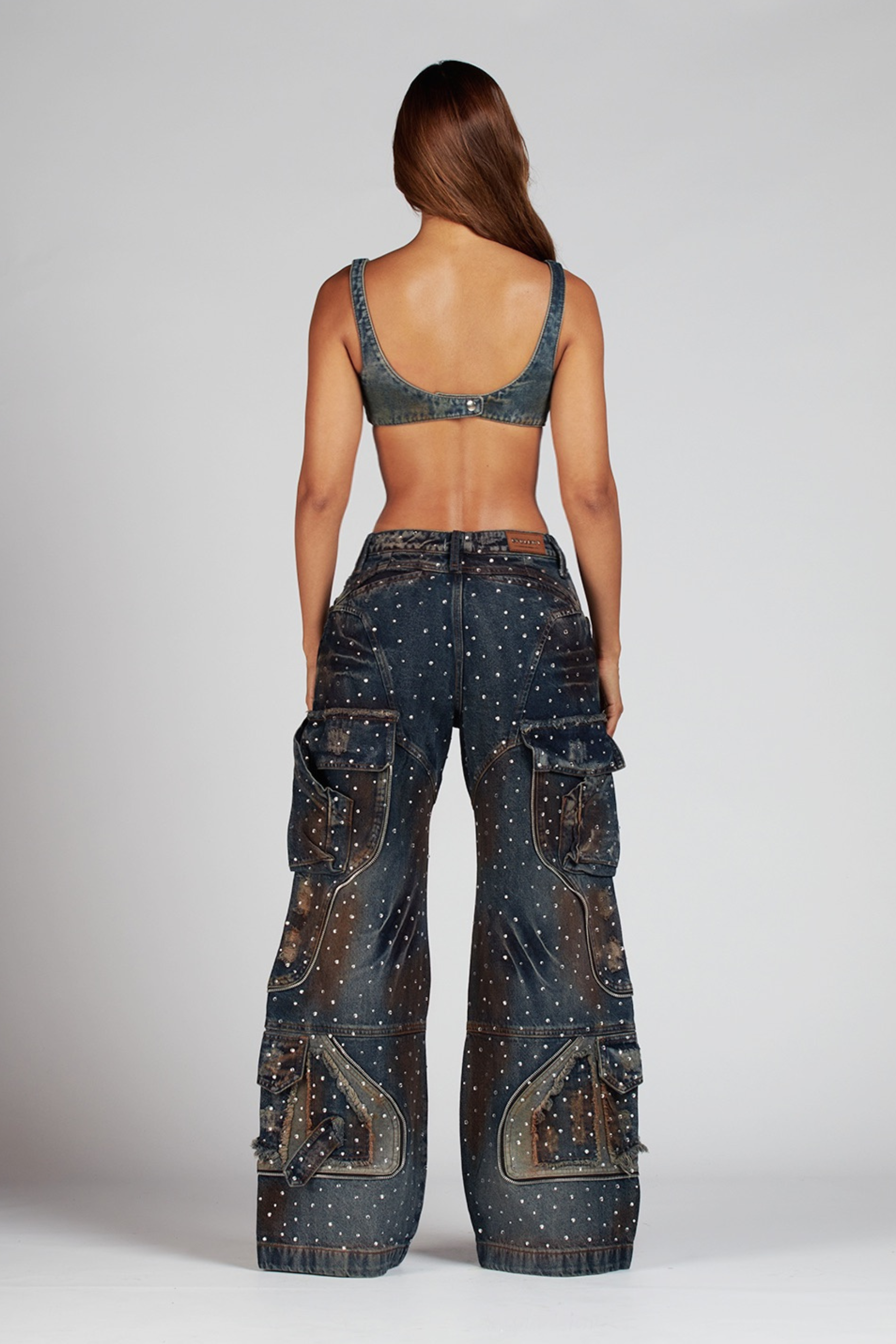 SET SIGNATURE WOMAN AZUL CON PEDRERIA