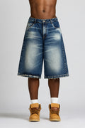 BERMUDA PEDREGAL BIKER BLUE