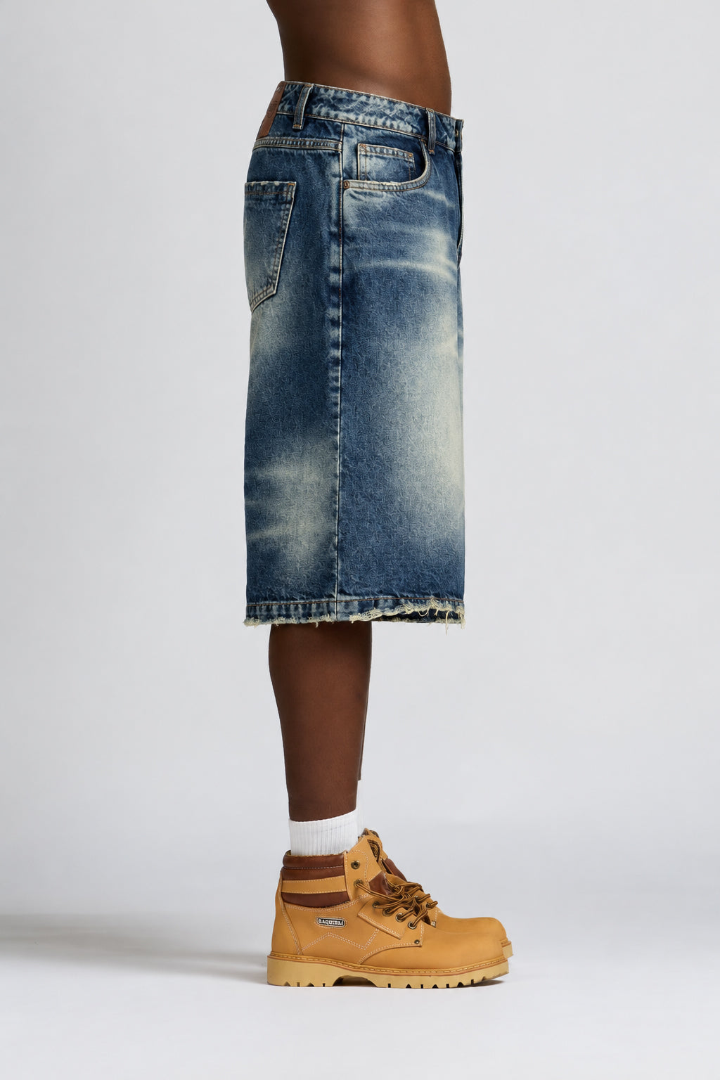BERMUDA PEDREGAL BIKER BLUE