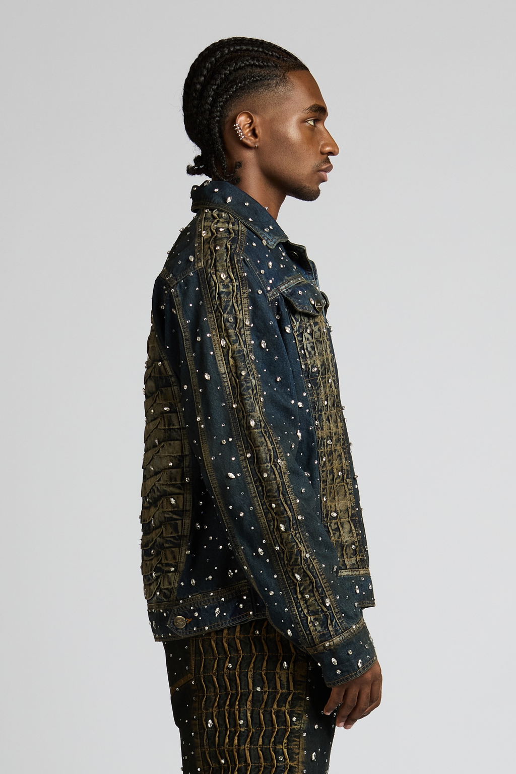 CHAQUETA URUS BLUE CON PEDRERÍA
