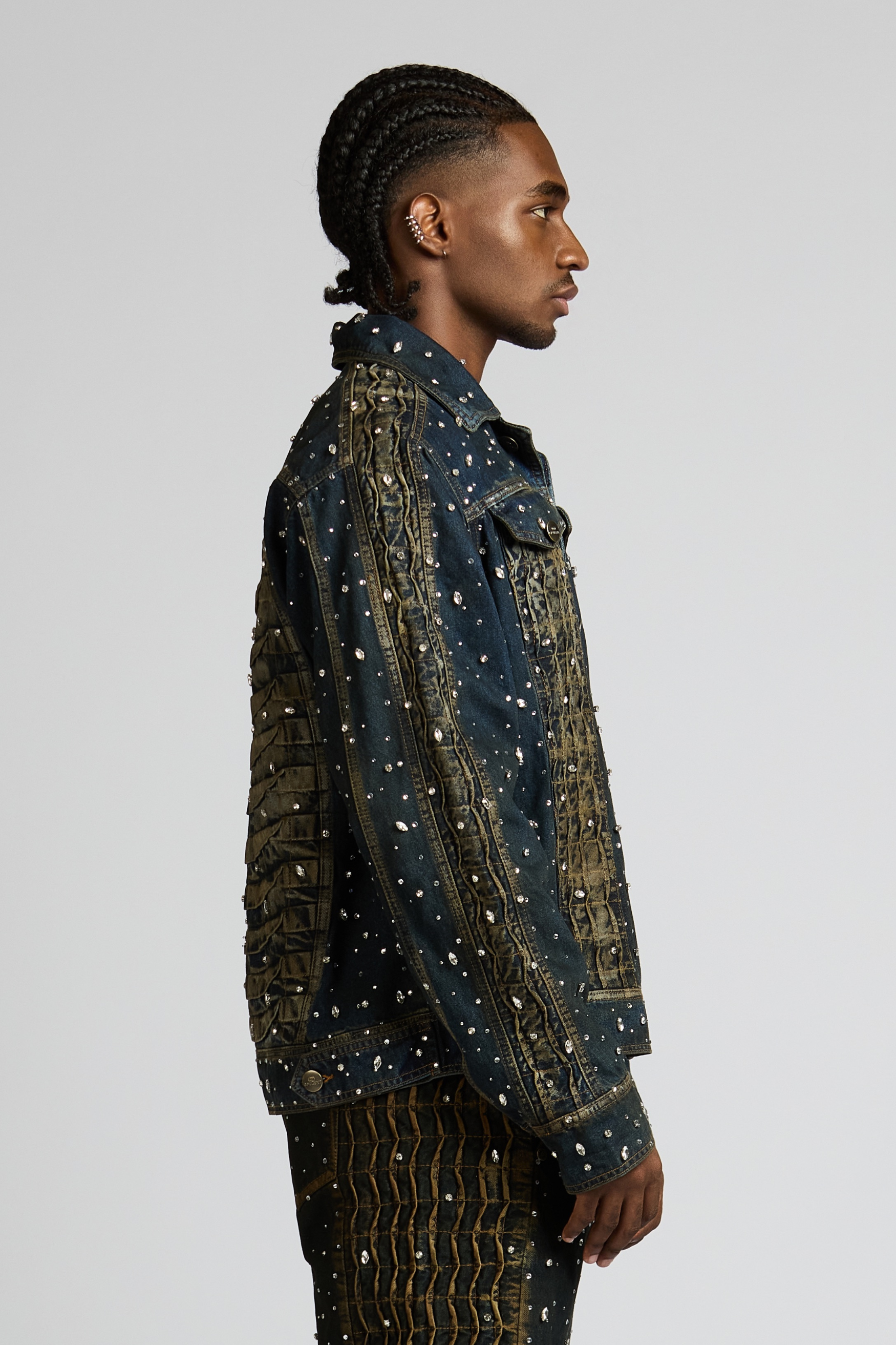 CHAQUETA URUS BLUE CON PEDRERÍA