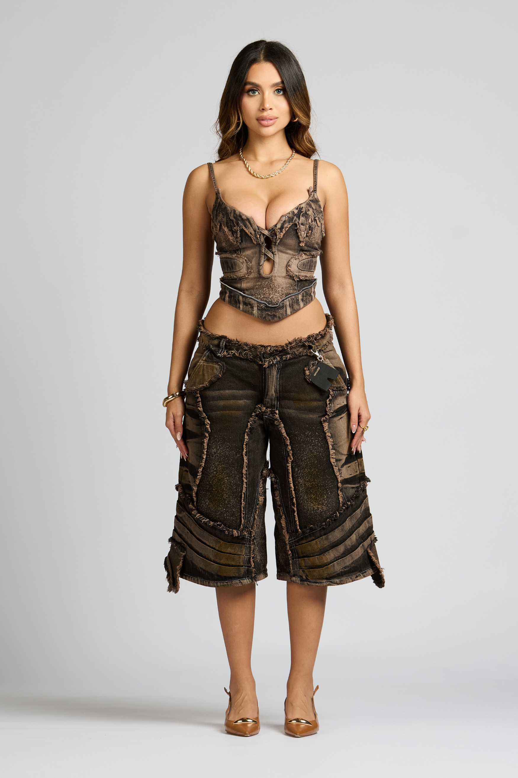 SET CORSÉ Y BERMUDA APPALUSSÉ WOMAN