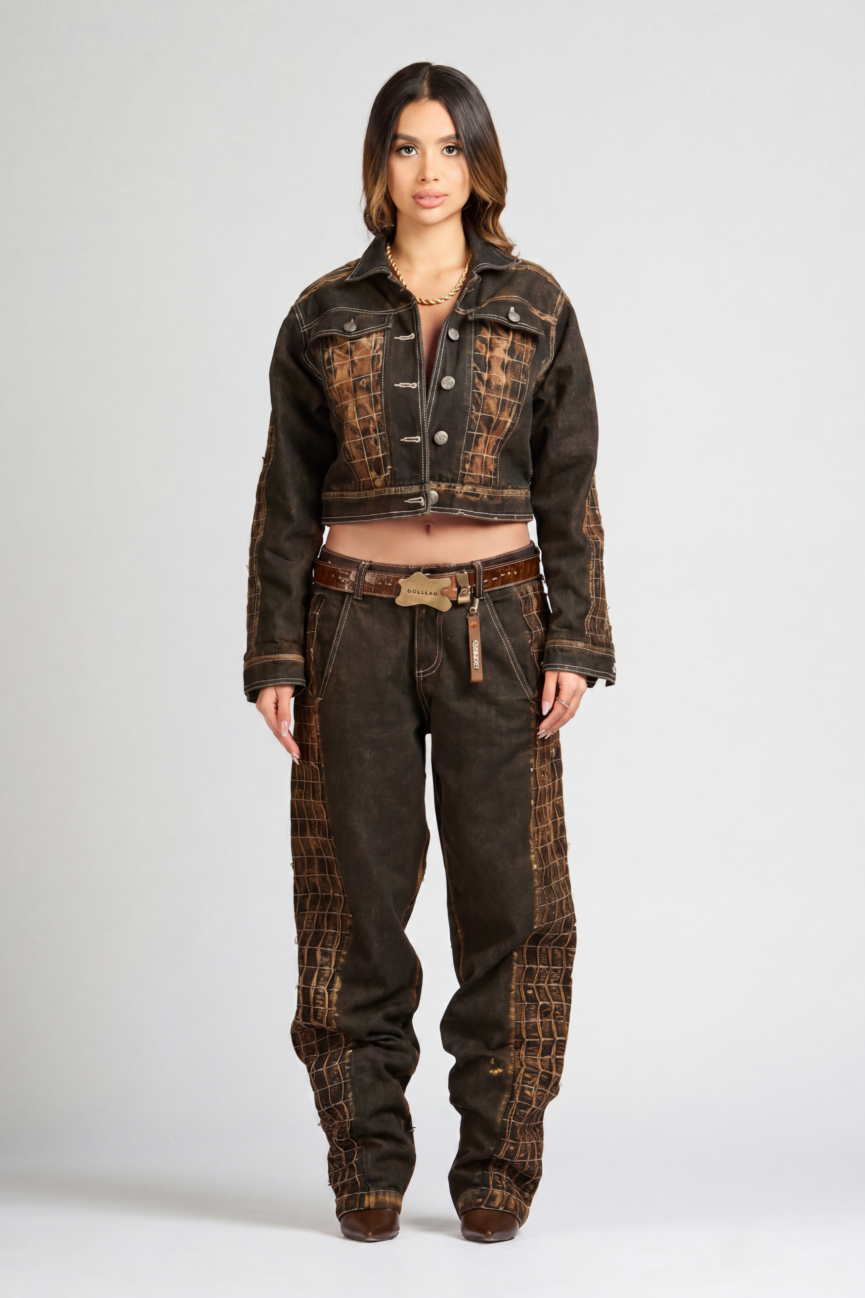 SET CHAQUETA Y JEAN URUS BLACK