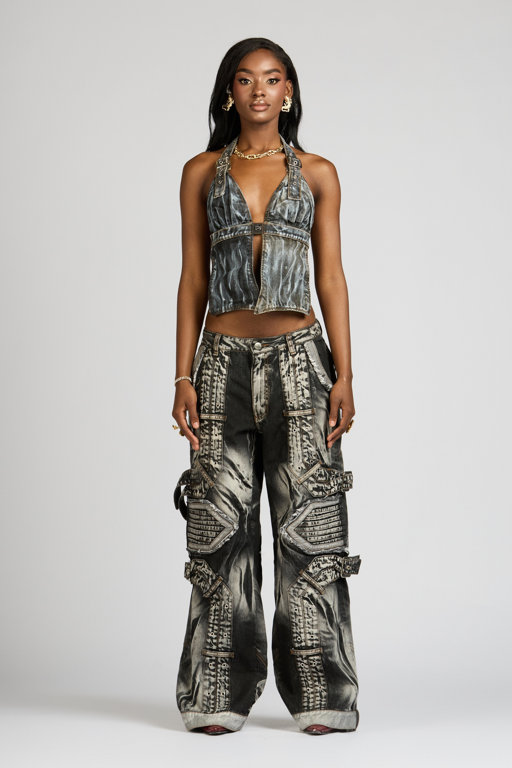 SET CROP TOP Y JEAN BARRIO ANTIOQUIA
