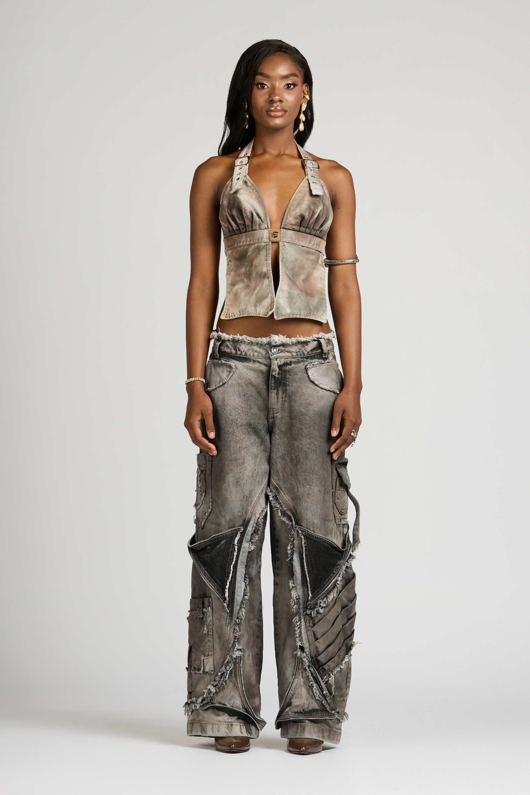SET CROP TOP Y JEAN FUSSION PALMS