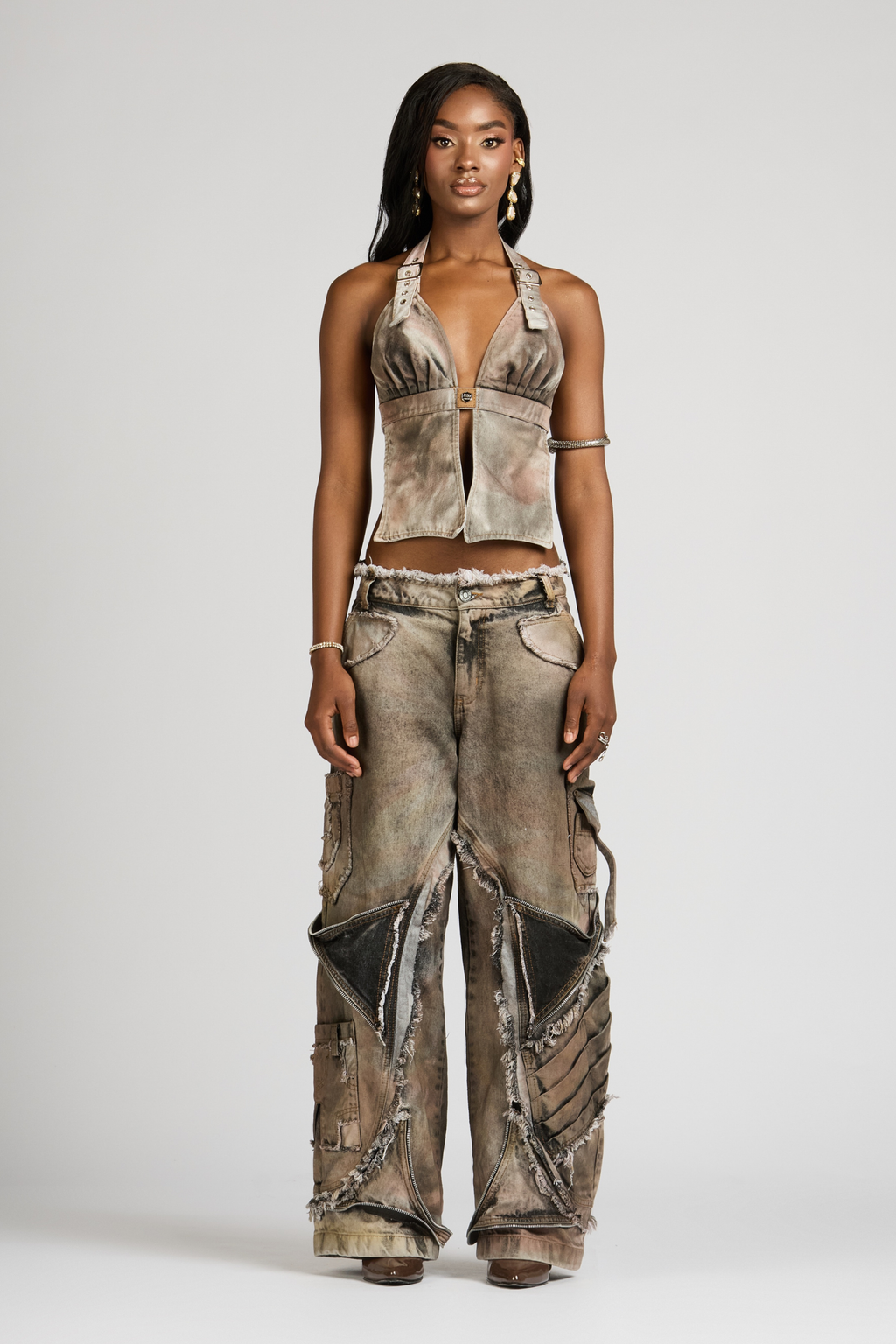 SET CROP TOP Y JEAN FUSSION