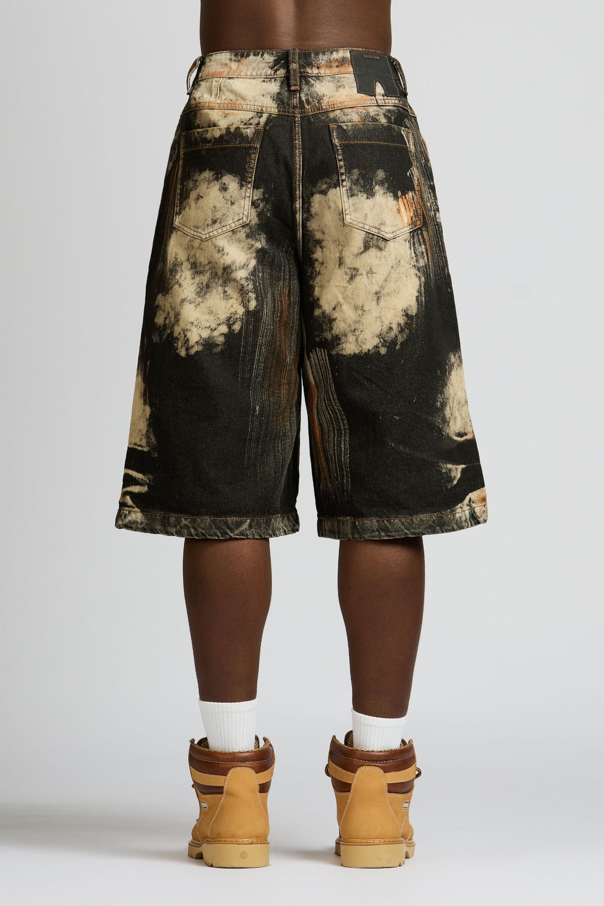 BERMUDA PEDREGAL BIKER NEGRA