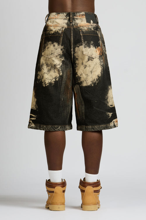 BERMUDA PEDREGAL BIKER NEGRA