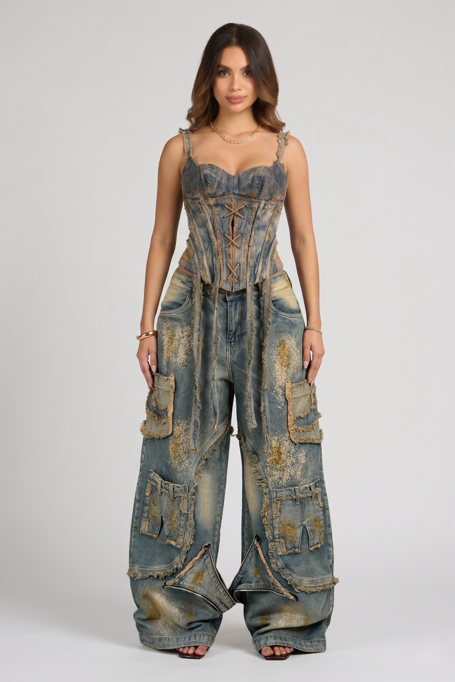 SET CORSÉ Y JEAN S91 AZUL DIRTY
