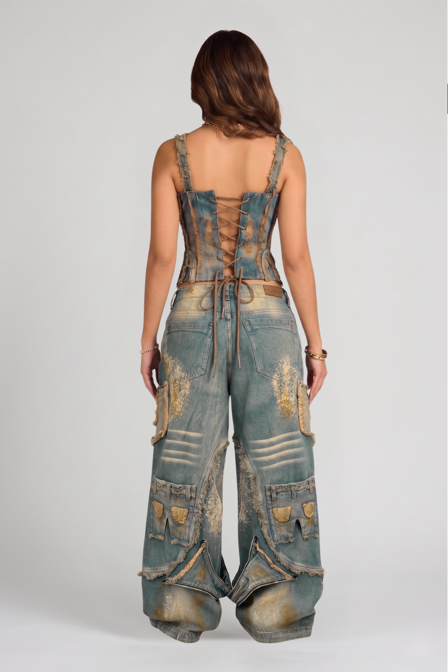 SET CORSÉ Y JEAN S91 AZUL DIRTY
