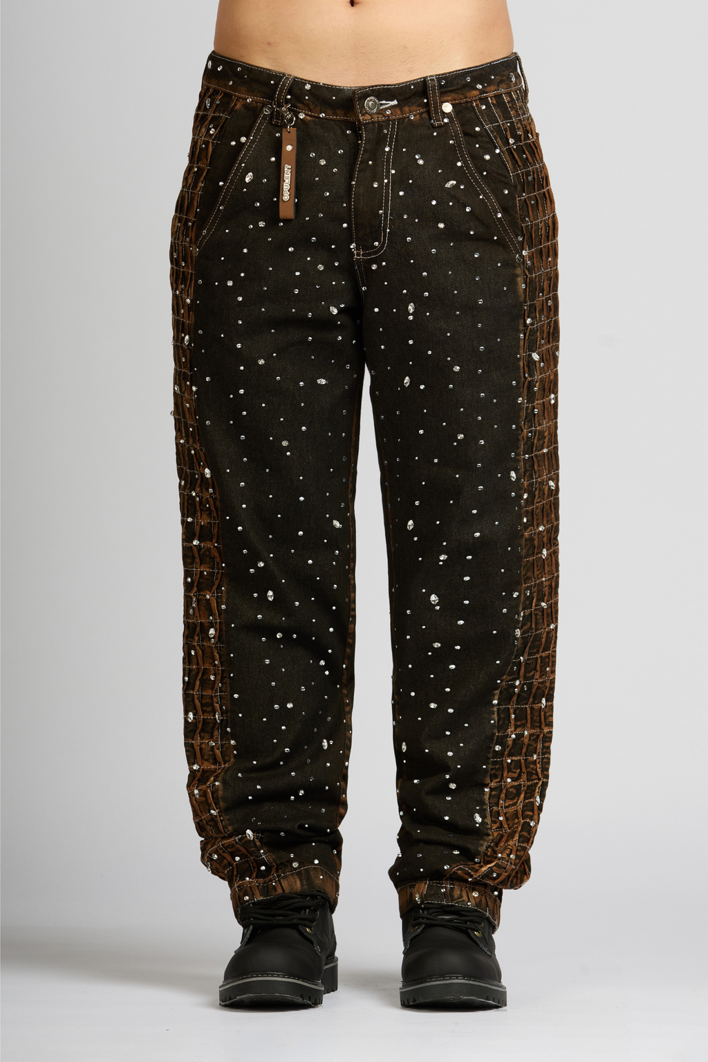 JEAN URUS BLACK CON PEDRERÍA MEN