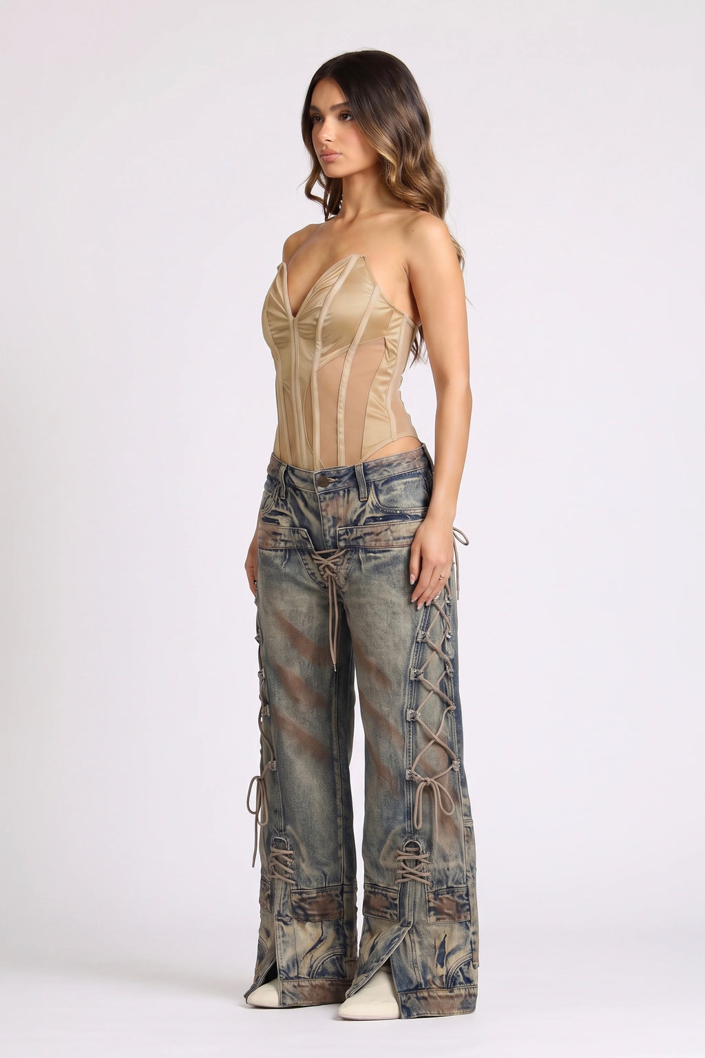 SET BODY Y JEAN TIE STRIP