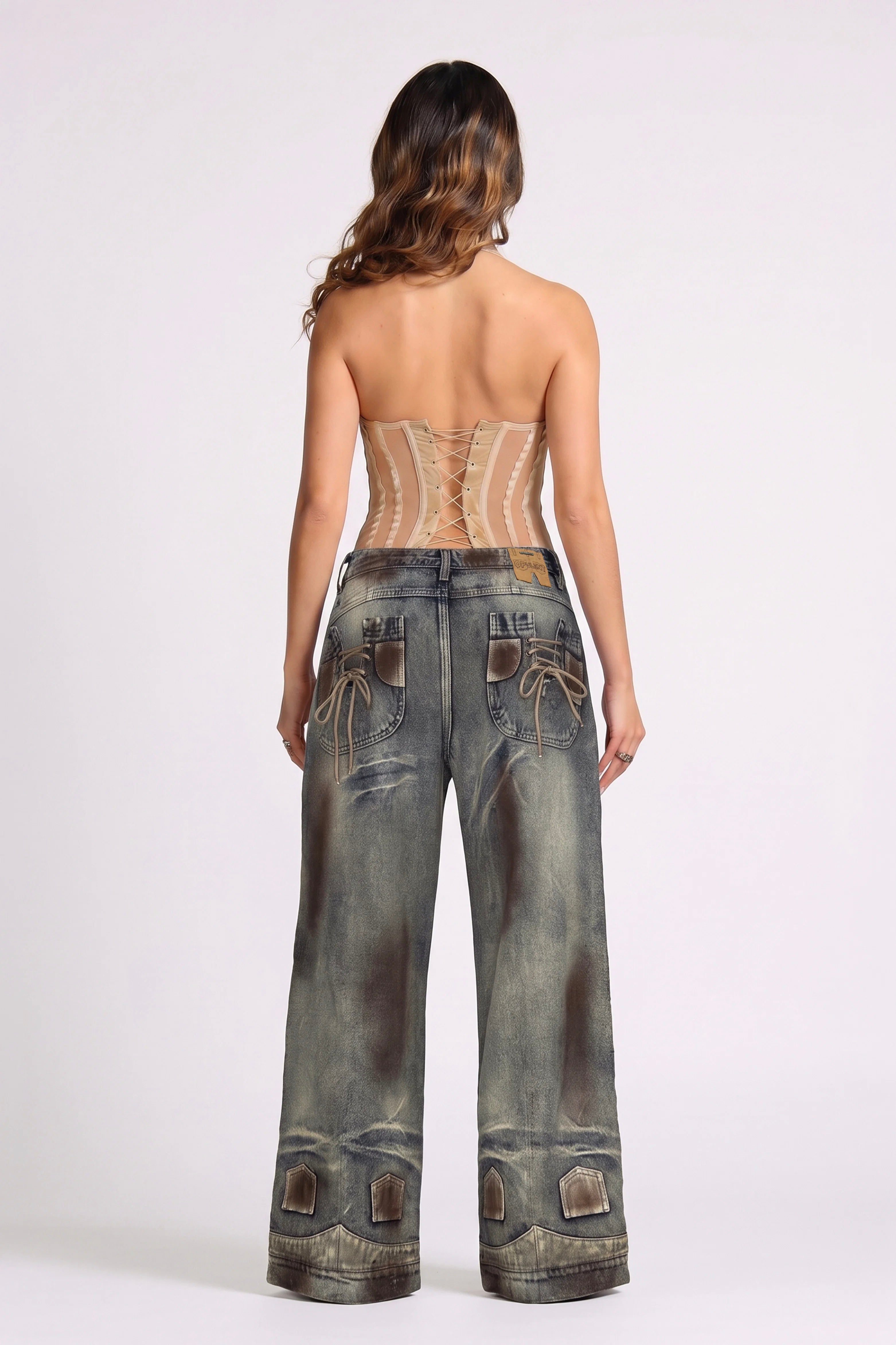 SET BODY Y JEAN TIE STRIP