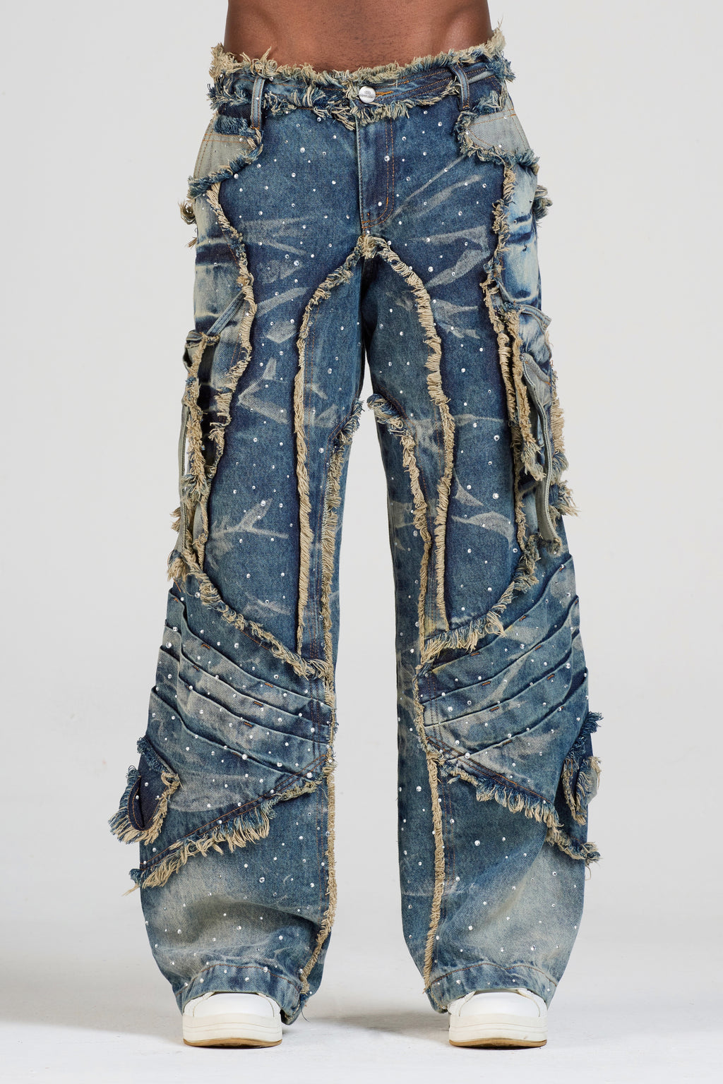 JEAN APPALUSSÉ AZUL CON PEDRERÍA MEN