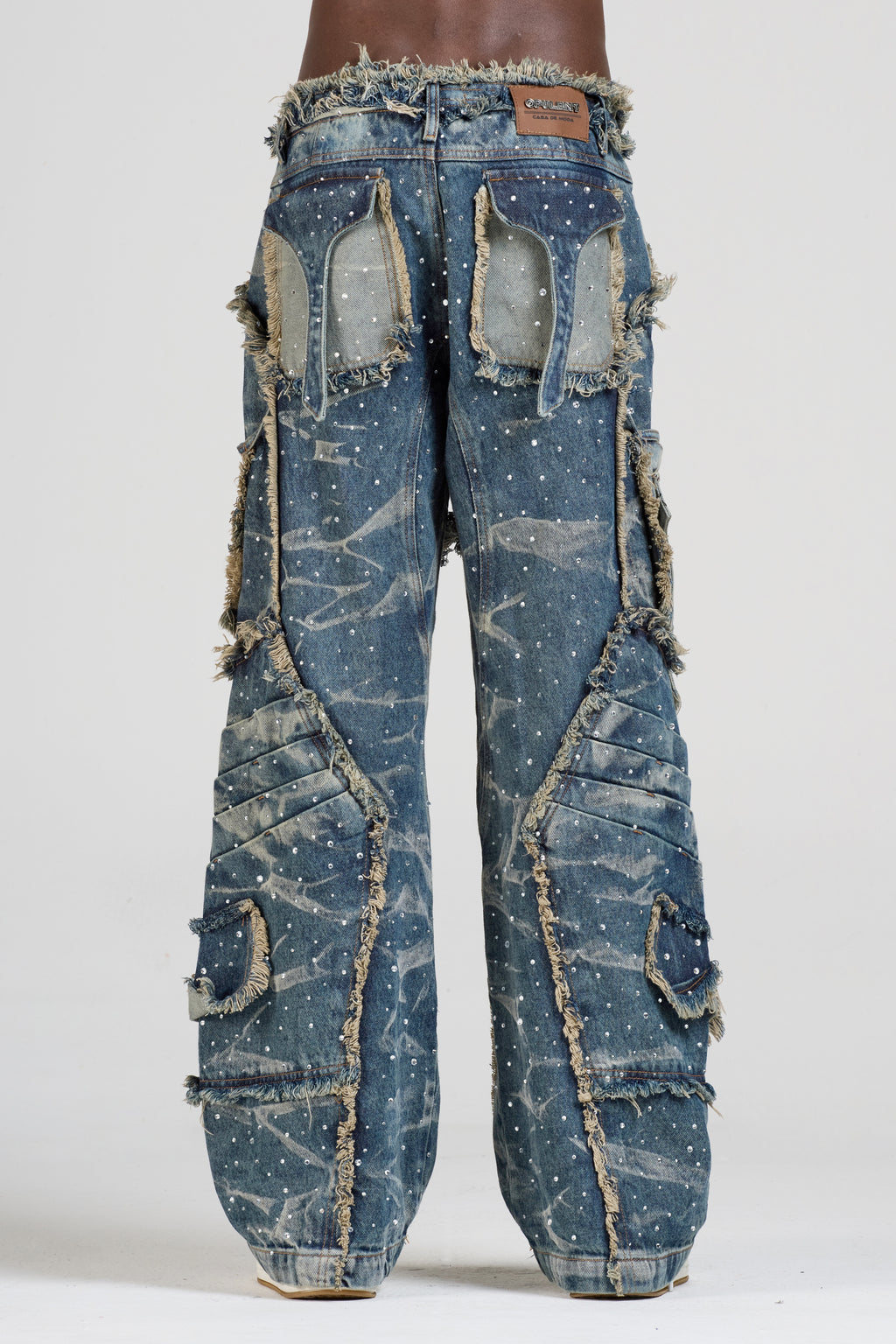 JEAN APPALUSSÉ AZUL CON PEDRERÍA MEN