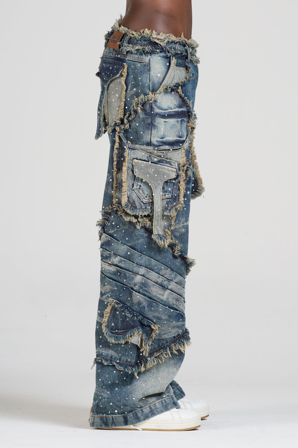 JEAN APPALUSSÉ AZUL CON PEDRERÍA MEN