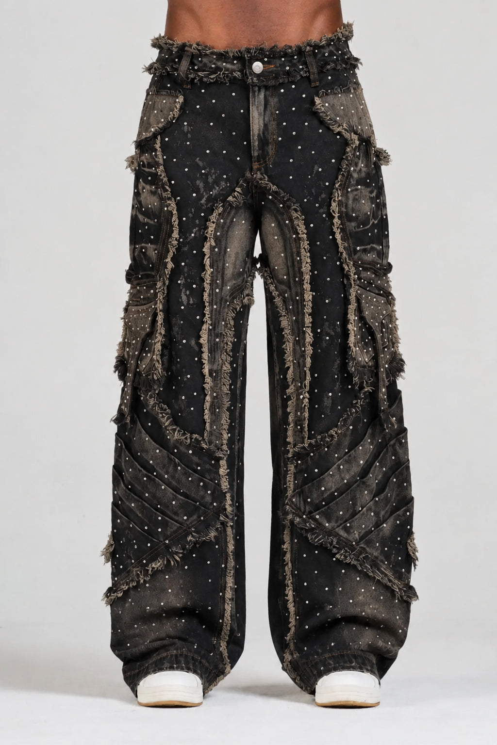 JEAN APPALUSSÉ NEGRO CON PEDRERÍA MEN