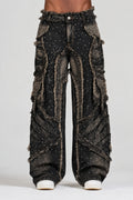 JEAN APPALUSSÉ NEGRO CON PEDRERÍA MEN