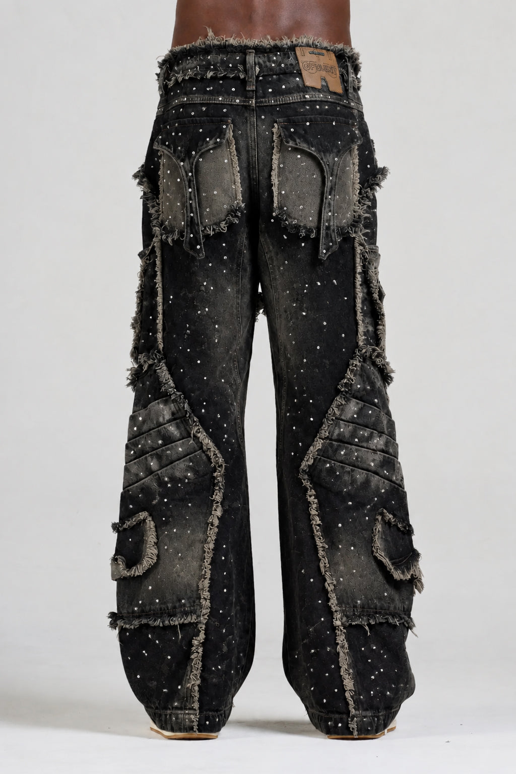 JEAN APPALUSSÉ NEGRO CON PEDRERÍA MEN