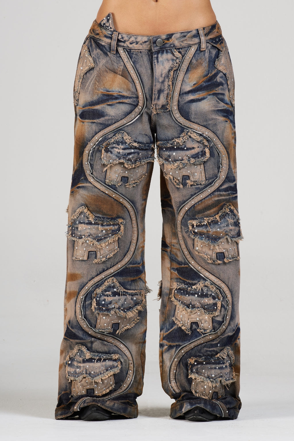 JEAN VIBRANIUM WOMAN CON PEDRERÍA