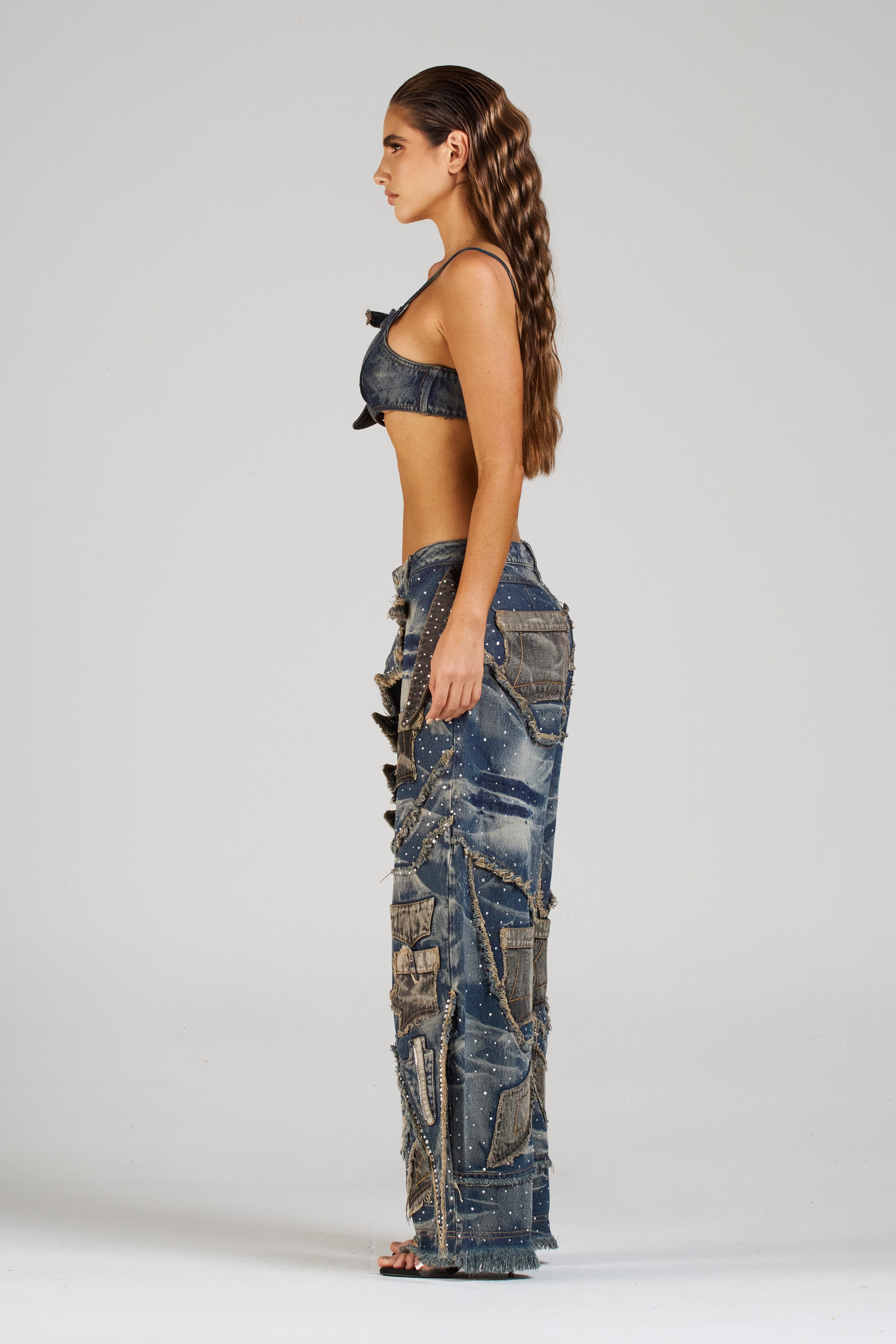 SET CROP Y JEAN FREIZEN CON PEDRERÍA