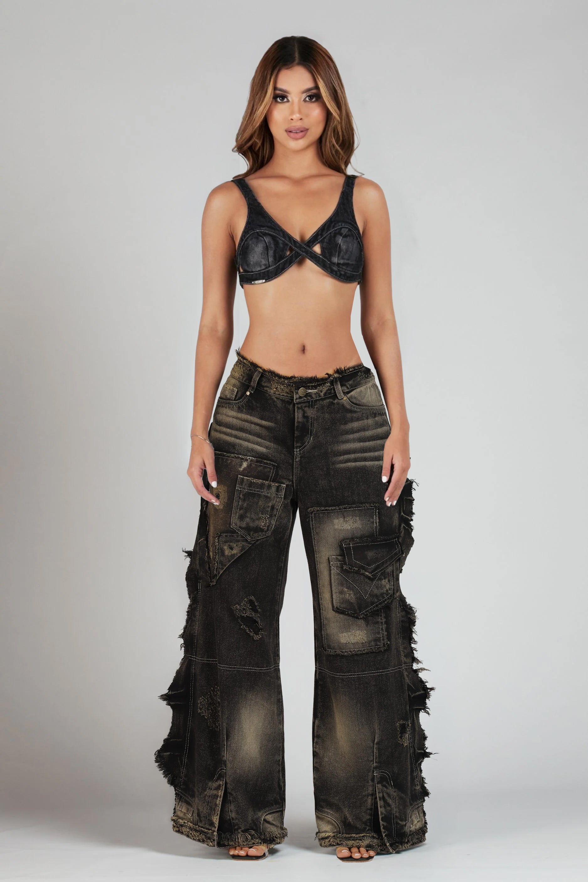 SET CROP TOP Y JEAN KG